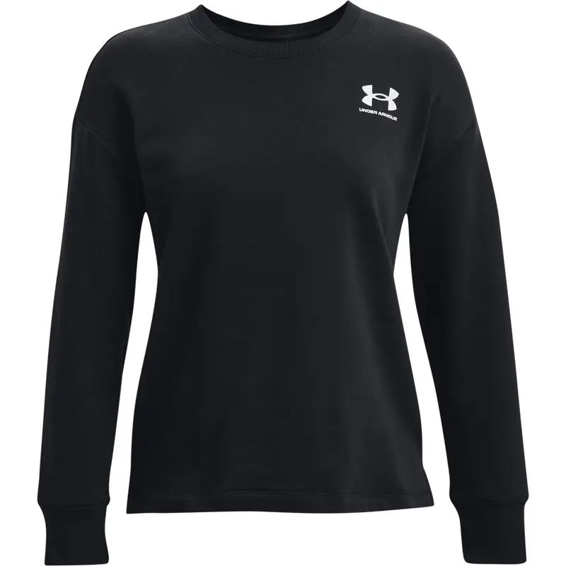 Felpa donna girocollo oversize Under Armour Rival fleece Noir