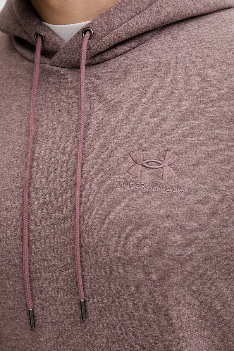 felpa Essential Fleece uomo colore nero con cappuccio 1373880 Granata miniatura 5