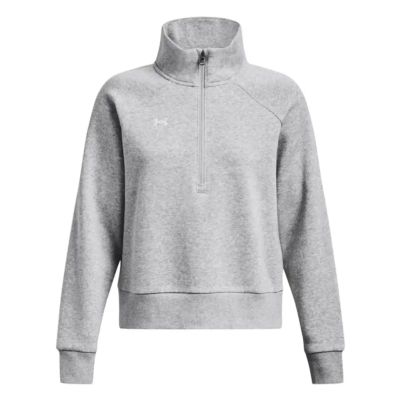 Felpa in pile da donna con 1/2 zip Under Armour Rival Gris