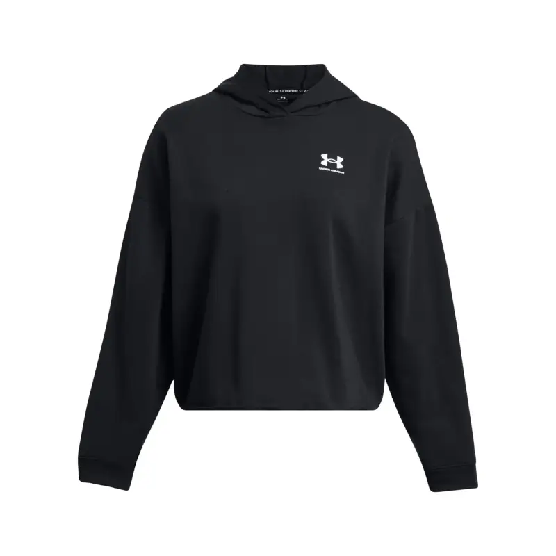 Felpa oversize con cappuccio da donna Under Armour Rival Terry Noir