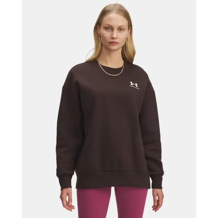 Felpa oversize da donna Under Armour Icon Fleece Marron