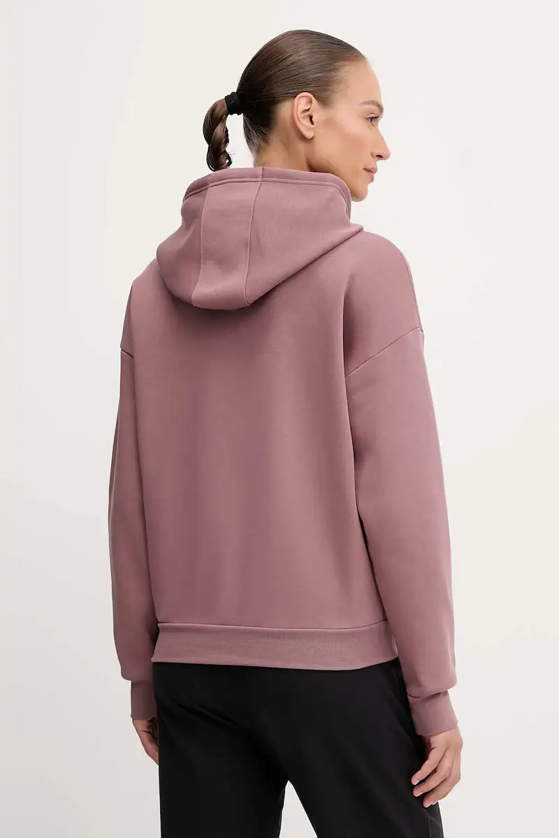 felpa Project Rock donna colore marrone con cappuccio con applicazione 6005087 miniatura 3