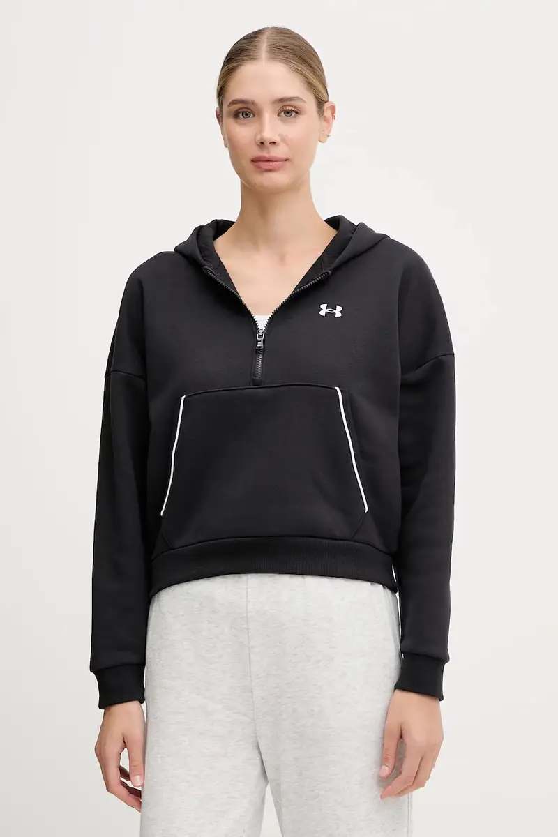 felpa Rival donna colore nero con cappuccio 6003707