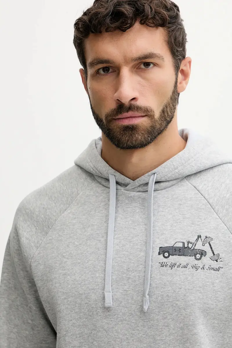 felpa Rival uomo colore grigio con cappuccio 6003955 miniatura 4