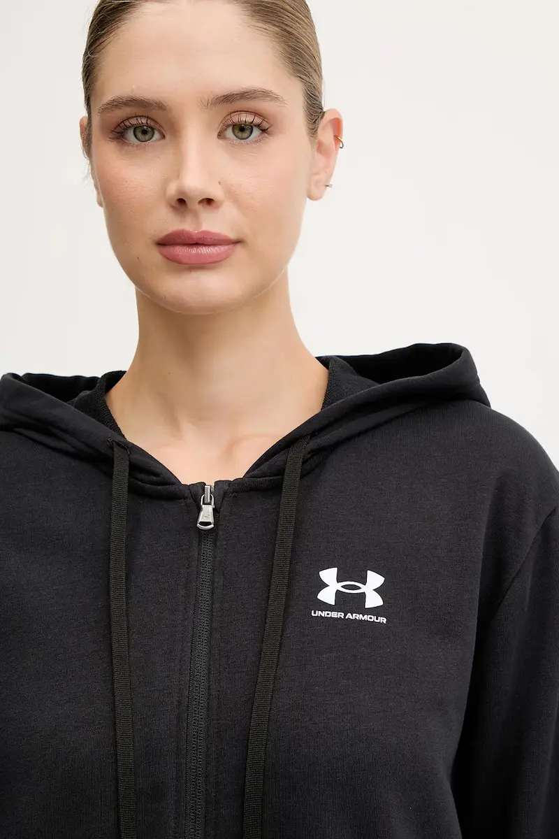 felpa UA Rival donna colore nero con cappuccio 6005509 miniatura 4