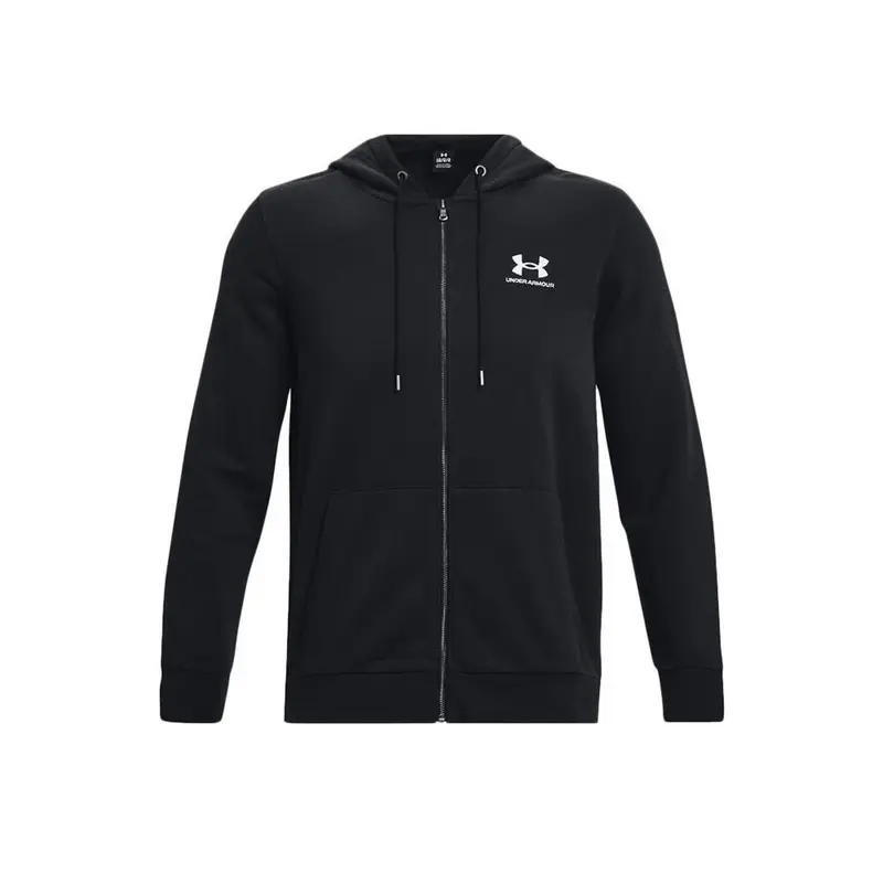Felpa Under Armour Essential Fleece Fz Hood Nero Adulto | Under Armour