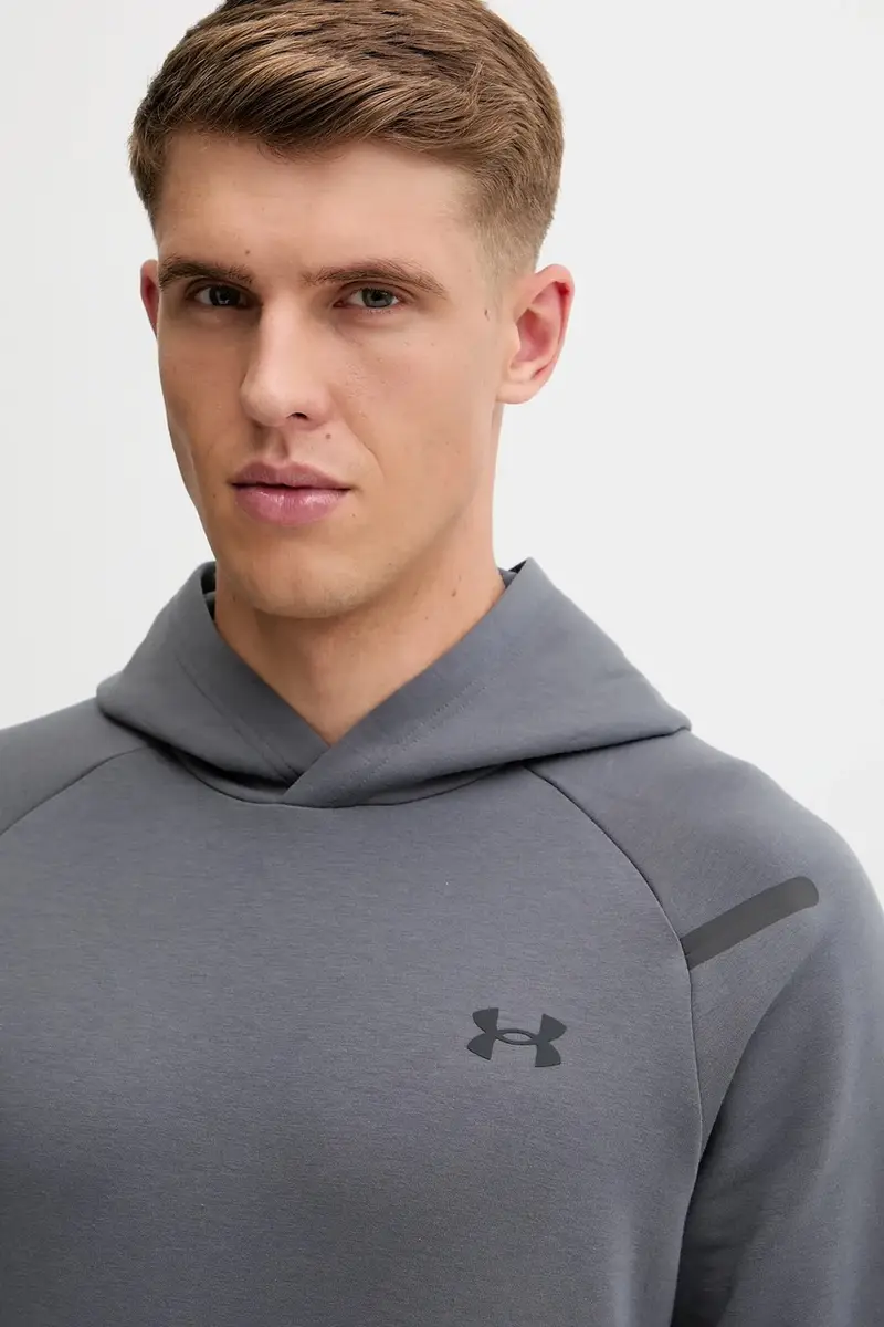 felpa Unstoppable Fleece uomo colore beige con cappuccio 1389350 Grigio miniatura 4