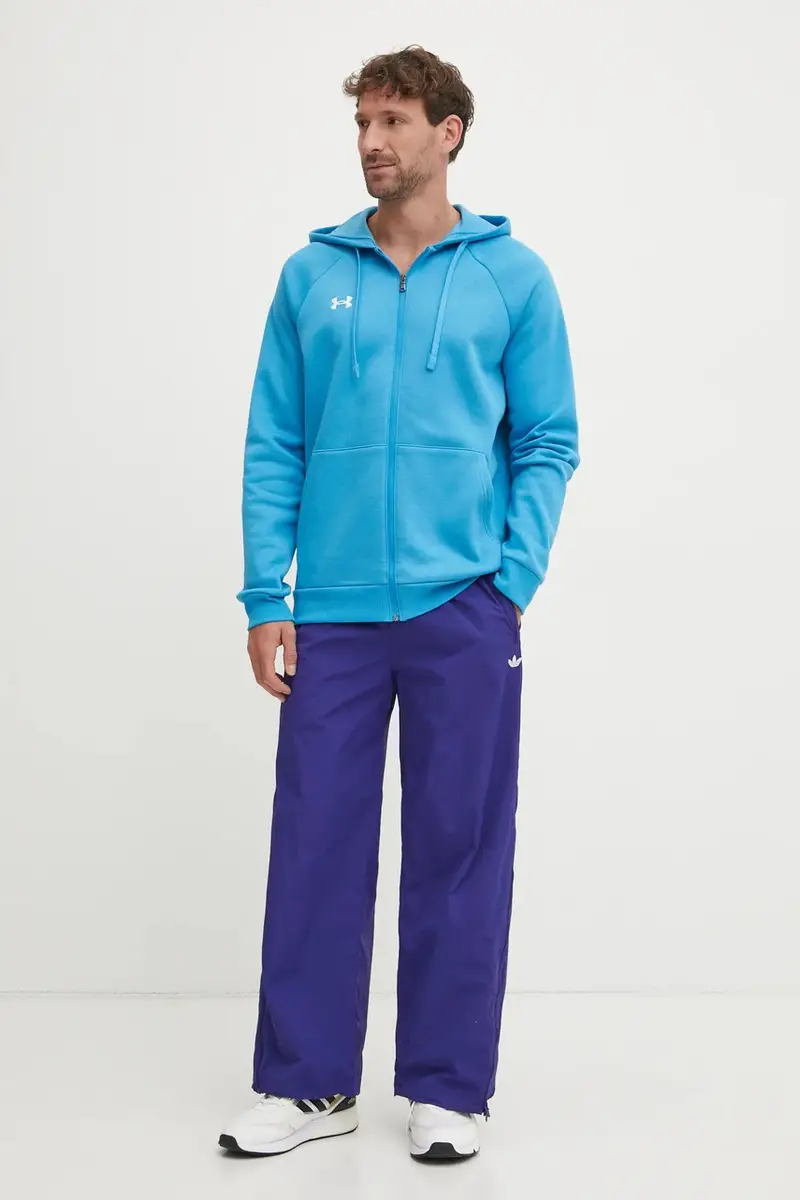 felpa uomo colore blu con cappuccio miniatura 2