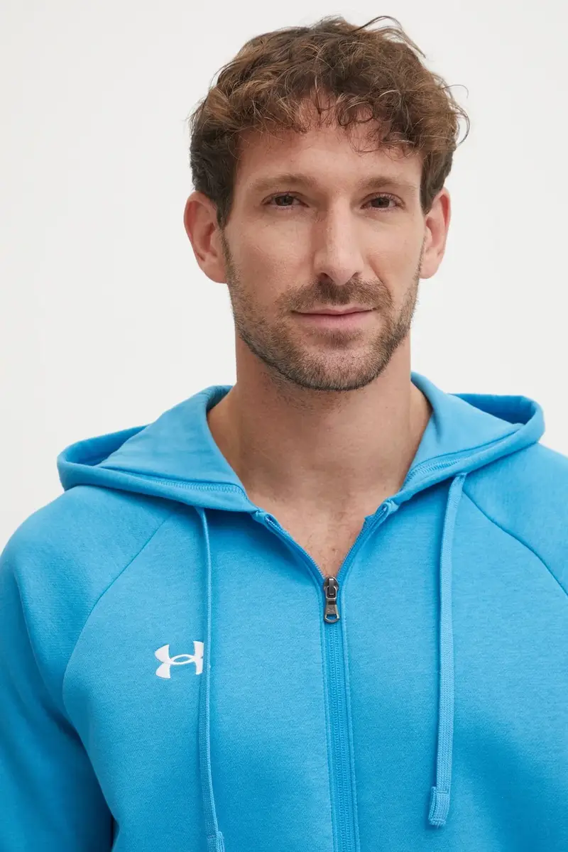 felpa uomo colore blu con cappuccio miniatura 4