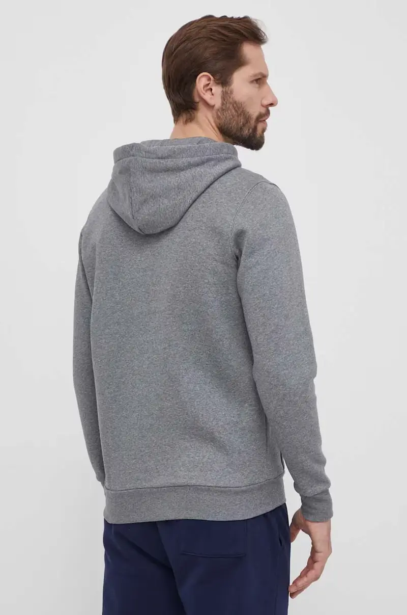 felpa uomo colore grigio con cappuccio miniatura 3