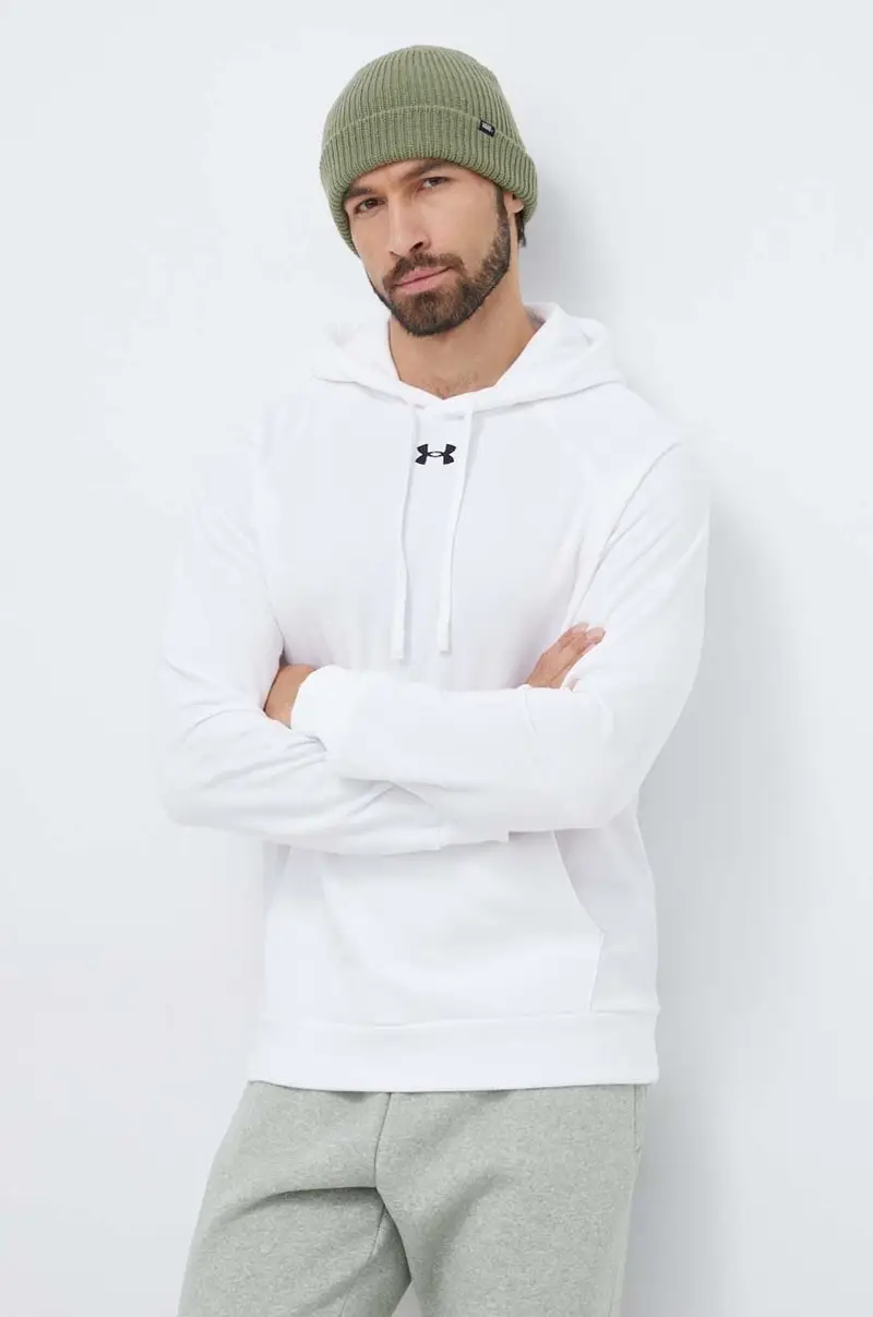 felpa uomo con cappuccio Bianco