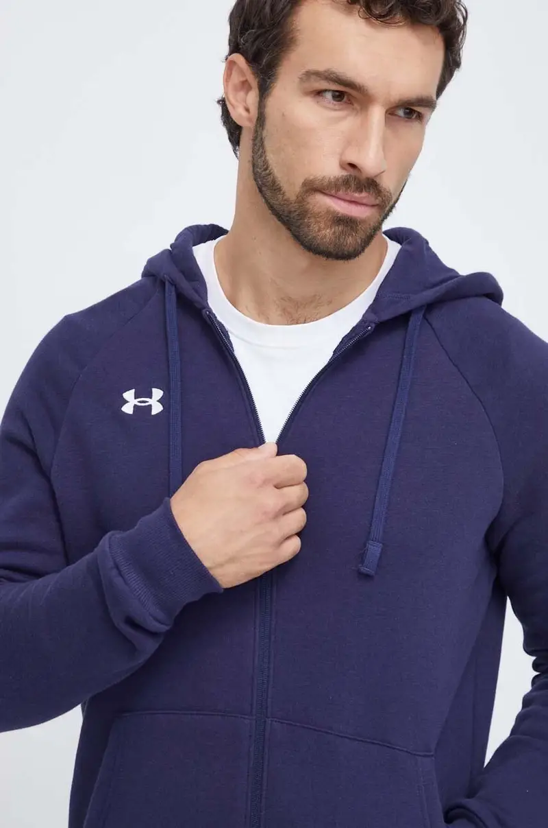 felpa uomo con cappuccio Blu navy