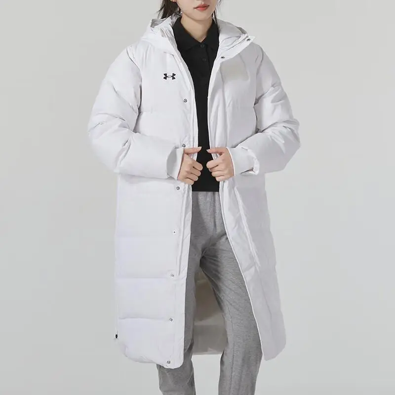 Giacca a vento unisex casual a maniche lunghe con cappuccio e colore unito, bianco 21600802-100 S miniatura 5