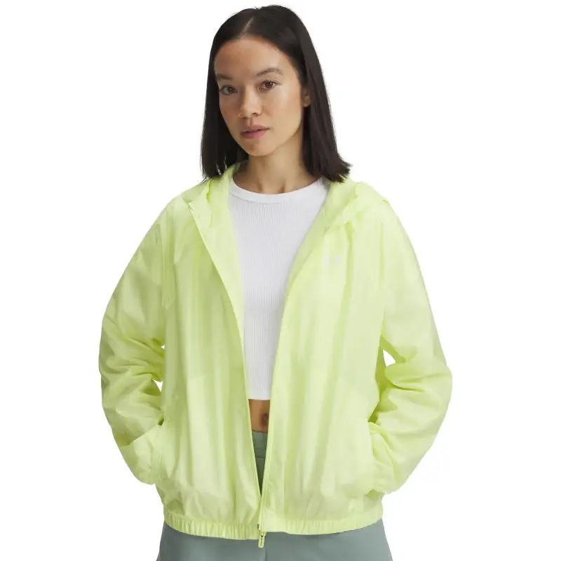 Giacca antivento da donna Under Armour Rival Sport Jaune