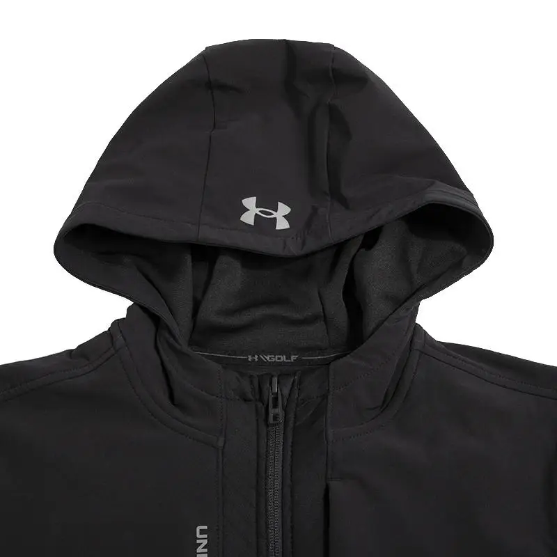 Giacca con cappuccio calda sportiva casual Under Armour Storm Daytona Fz Giacche da uomo Nero 1373412-001 M miniatura 3