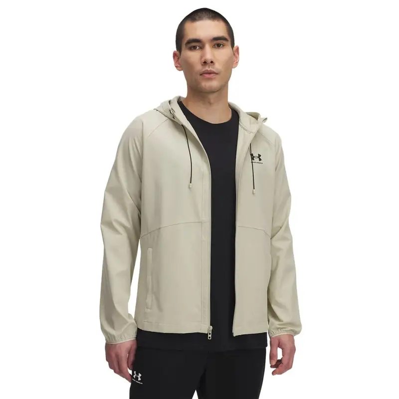 Giacca Con Cappuccio E Zip Beige Uomo XL