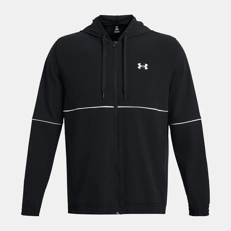 Giacca Con Cappuccio E Zip Ua Zone Woven Nera Under Armour Uomo | Under Armour Nero