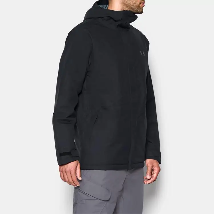 Giacca con Cappuccio e Zip Under Armour Storm Powerline Imbottita Fantasia Logo Vestibilità Larga da Uomo Giubbotti Nero 1280813-001 L miniatura 3