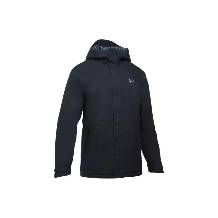 Giacca con Cappuccio e Zip Under Armour Storm Powerline Imbottita Fantasia Logo Vestibilità Larga da Uomo Giubbotti Nero 1280813-001 L