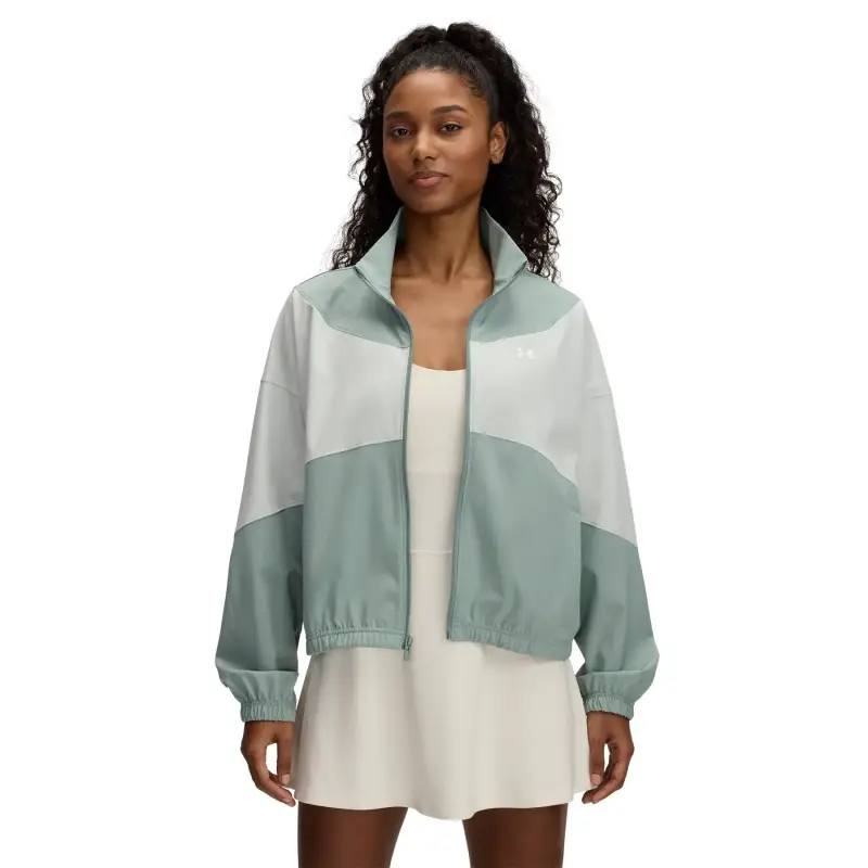 Giacca con zip da donna Under Armour Rival Vert