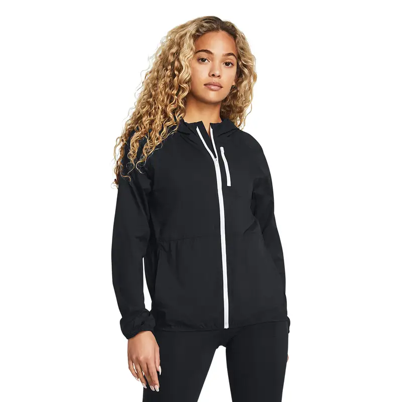 Giacca da corsa da donna Under Armour Phantom Windbreaker | Under Armour Nero