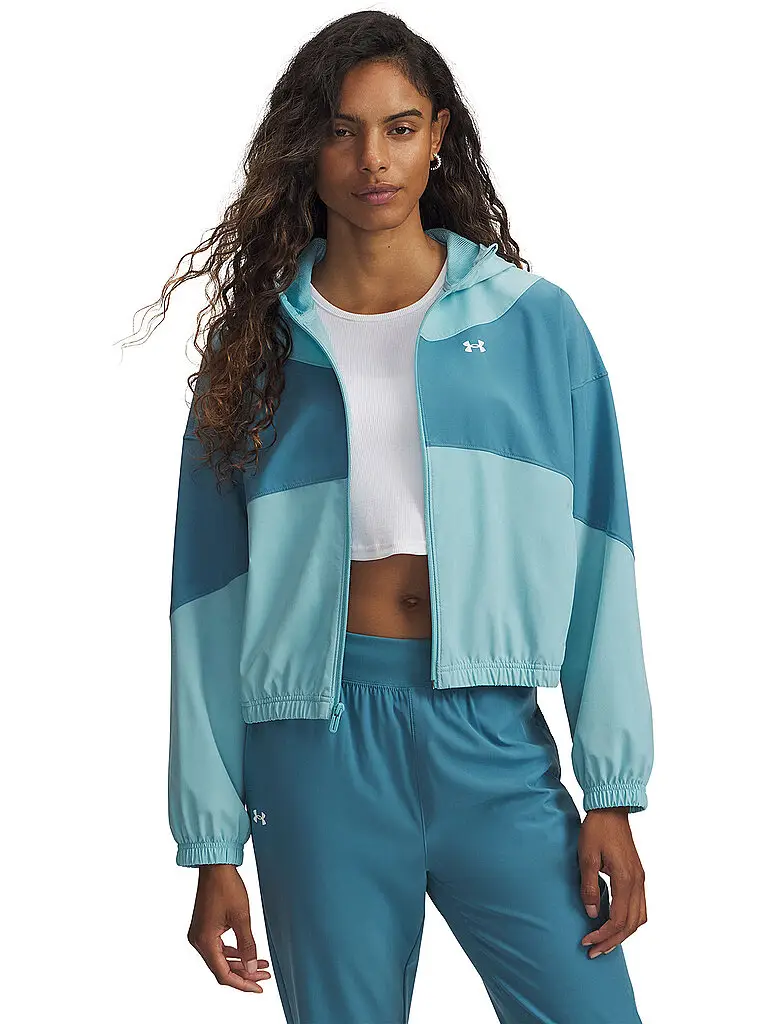 Giacca da donna UA Rival Woven azzurro | XS