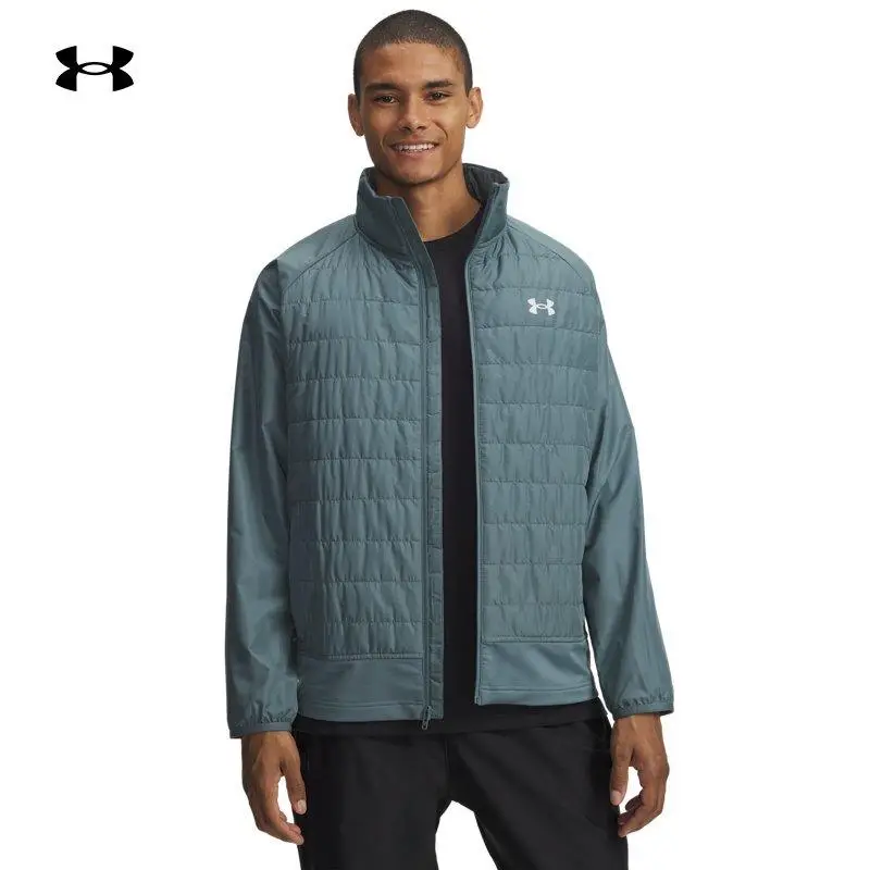 Giacca da uomo Under Armour Ua Launch Insulated Run Woven Corsa Outdoor Comoda 1380868-587 M miniatura 4