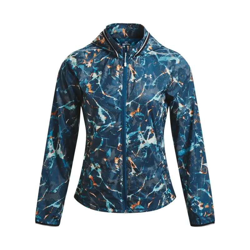 Giacca impermeabile da donna Under Armour Storm Outrun Cold Bleu