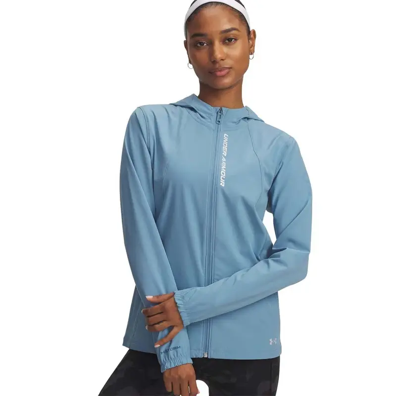 Giacca Running Outrun The Storm Blue Smoke Donna M