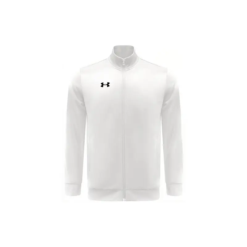 Giacca Sportiva da Allenamento Under Armour in Maglia con Logo al Colletto Uomo Giacche Bianco 21500437-100 XXL