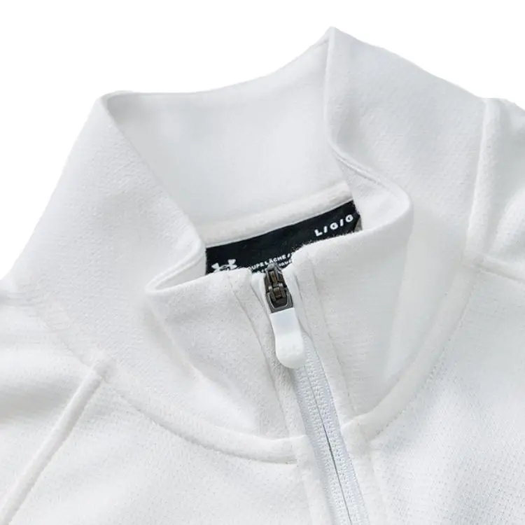 Under Armour Giacca Sportiva Uomo Bianca con Collo Alto miniatura 2