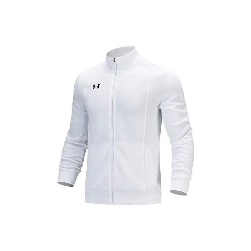 Under Armour Giacca Sportiva Uomo Bianca con Collo Alto