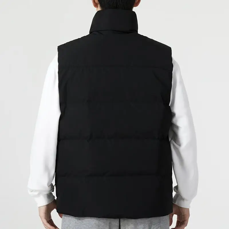 Gilet Sportivo Outdoor da Corsa Casual Monocolore con Collo Alto Unisex Nero 23600803-001 M miniatura 3