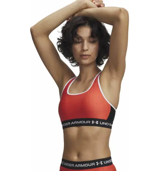 HeatGear® Crossback W - reggiseno sportivo medio sostegno - donna Black