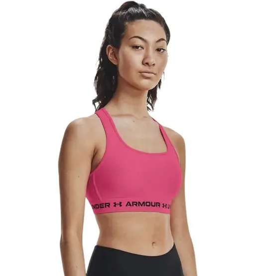 HeatGear® Crossback W - reggiseno sportivo medio sostegno - donna Light Pink
