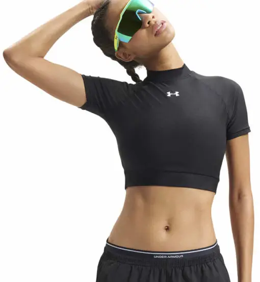 HeatGear® Mock W - maglietta tecnica - donna Black