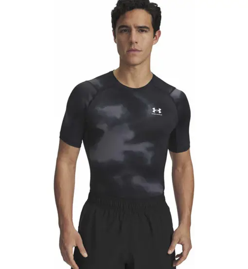 HeatGear® Printed M - maglietta tecnica - uomo Black