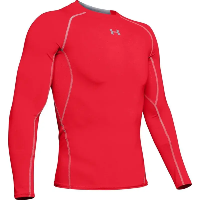 HG Armour LS Maglia sportiva uomo - Rood - Maat XXL | Under Armour Rosso
