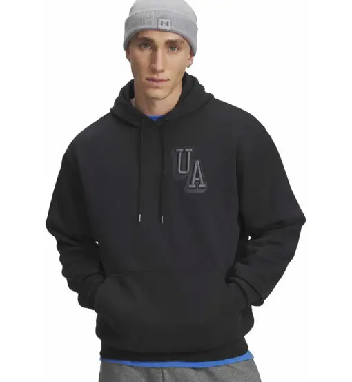 Icon Fleece Graphic - felpa con cappuccio - uomo Black