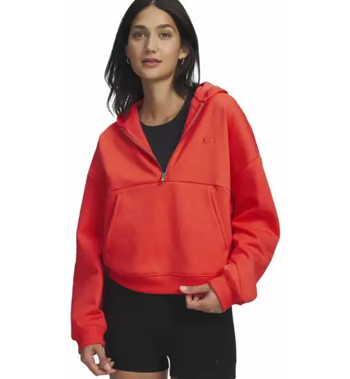 Icon Fleece W - felpa con cappuccio - donna Red