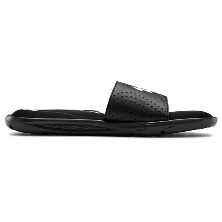 Under Armour Ignite 6 Slide Nero e Bianco Uomo Sneakers miniatura 2