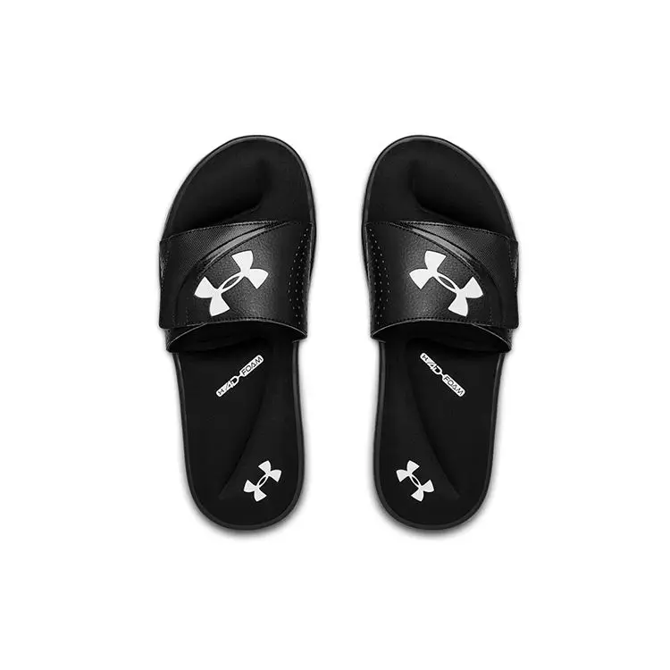 Under Armour Ignite 6 Slide Nero e Bianco Uomo Sneakers miniatura 4
