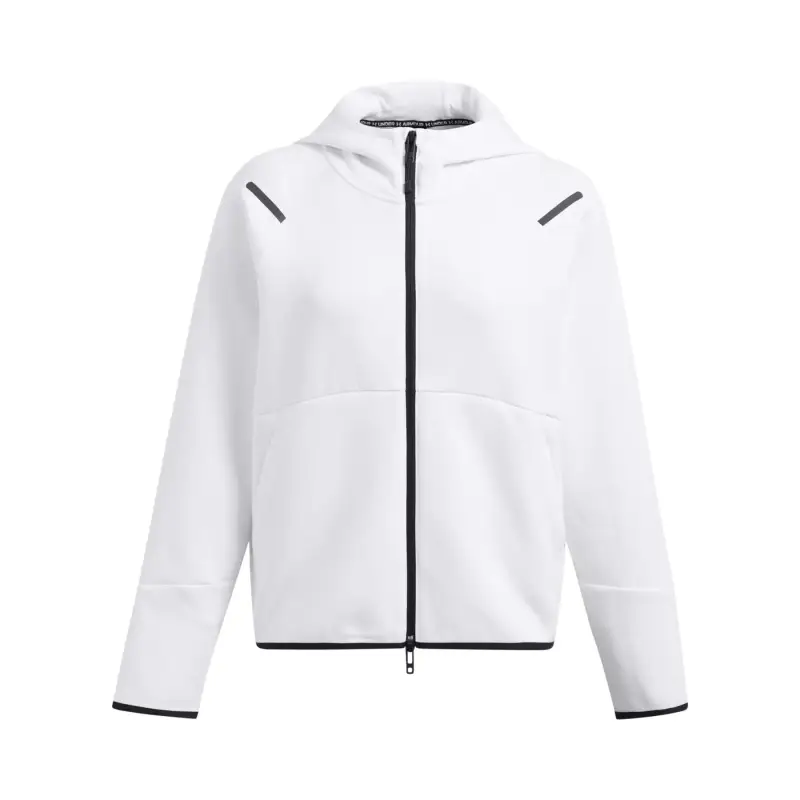 Impermeabile con cerniera con cappuccio da donna Under Armour Blanc