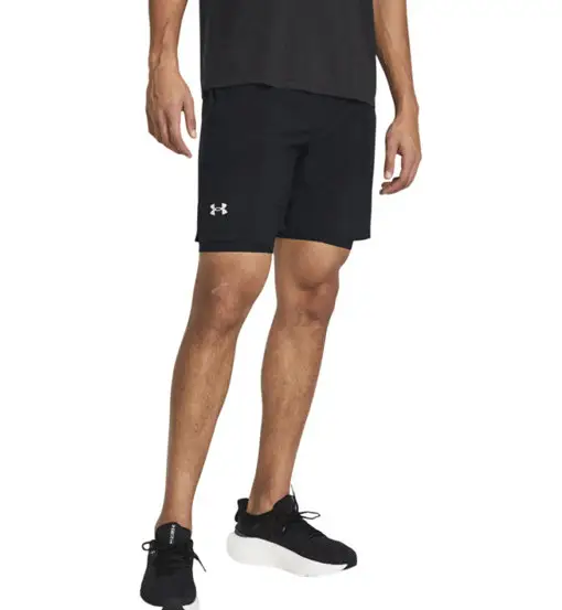 Launch 7 2-in-1 - pantaloni corti running - uomo Black