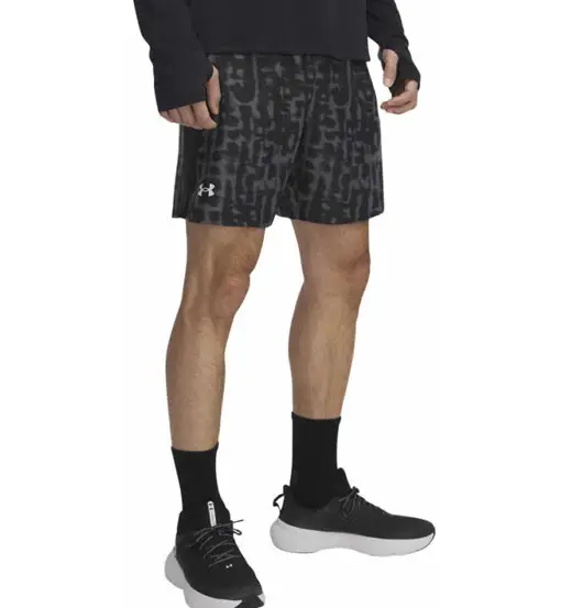 Launch 7 Print - pantaloni corti running - uomo Black