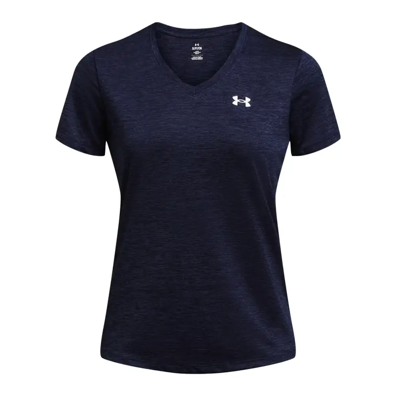 Maglia a collo a V per donna Under Armour Tech™ Twist Bleu