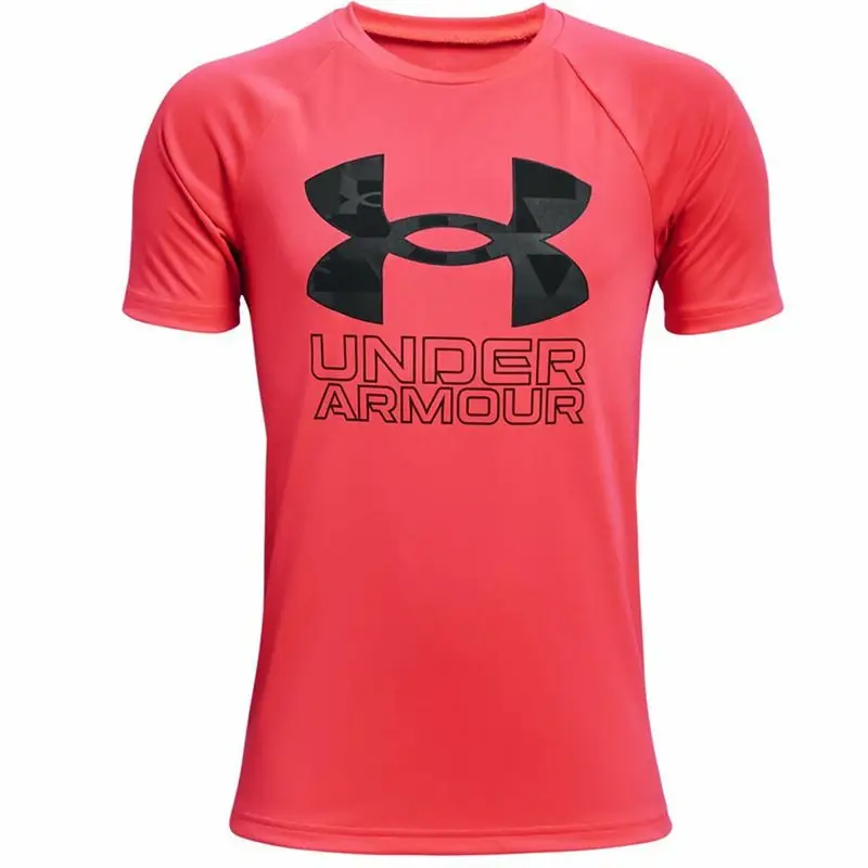 Maglia a Maniche Corte Bambino Under Armour Tech Hybrid Rosso | Under Armour