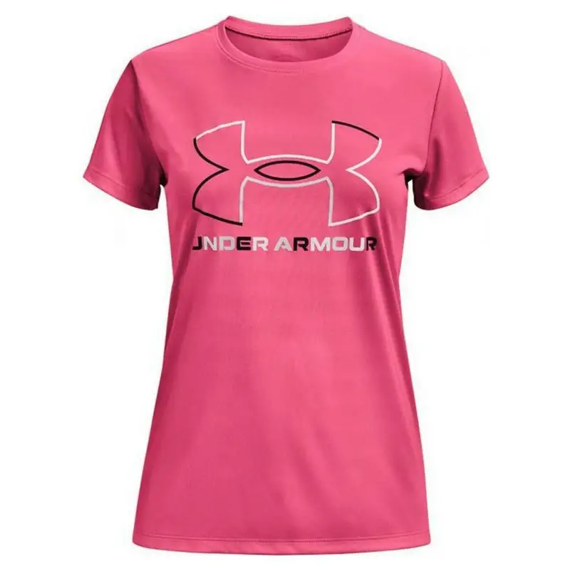 Maglia a Maniche Corte Donna Under Armour Big Logo Rosa | Under Armour