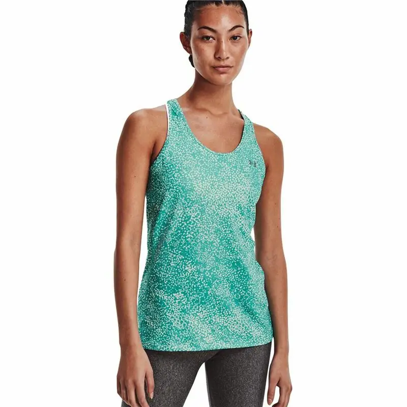 Maglia a Maniche Corte Donna Under Armour HeatGear Acquamarina | Under Armour Multi