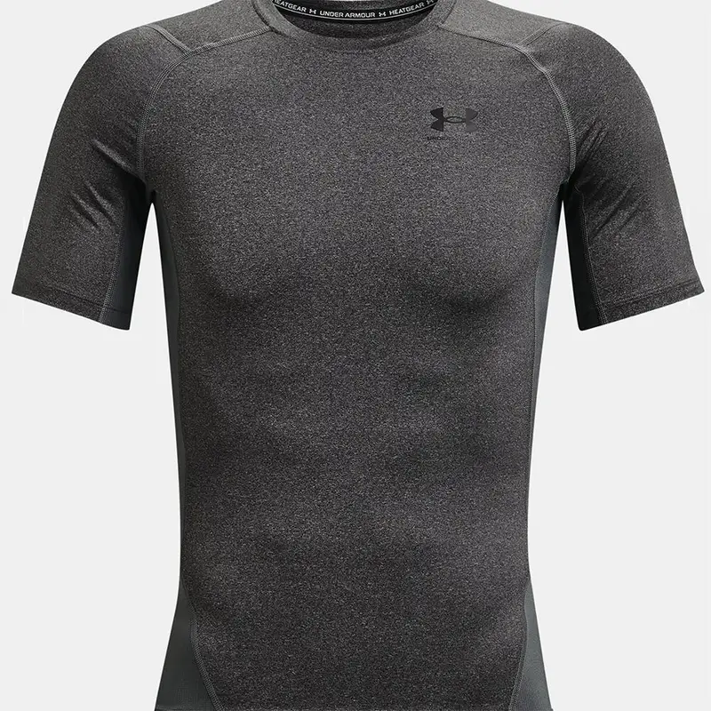 Maglia A Maniche Corte In Lycra Under Armour Heatgear® Uomo Grigio Carbone | Under Armour